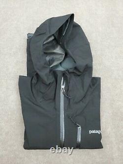 Women's Size Small Black Patagonia Calcite GTX Rain Wind Proof Jacket $249 84996
