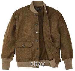 Wool Bomber Marsh Olive Dark Army Jacket Limited Civilian Filson Brown Wool Coat