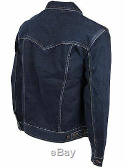 Wrangler Brand New Mens Darkstone-wash Denim Jackets Latest Sizes S To 4xl