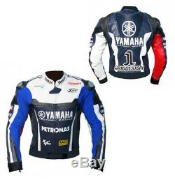 YAMAHA Motorbike/Motorcycle Mens Leather Jacket Biker Racing Leather Jackets