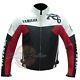 Yamaha R6 Cowhide Motorcycle Clothing Red Biker Leather Jacket Buttco Leather