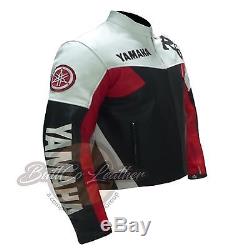 YAMAHA R6 Cowhide Motorcycle Clothing Red Biker Leather Jacket ButtCo Leather
