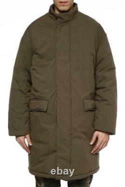 YEEZY Long Padded Puffer Coat Jacket Parka Kanye West Italy KW5U6062 Small