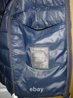 £190 Geox Respira Mens Jacket M7428m Taille 60 Camo Print Breathable System Nouveau