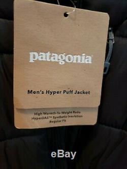249 $ Nwt Patagonia Mens Hyper Manteau De Veste Parka Brand New Noir Grand L