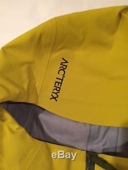 Arcteryx Saber Jacket Hommes M Lichen Jaune Snowboard Ski Gore-tex Recco