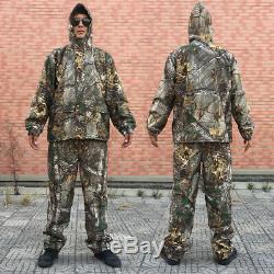 Bionic Camouflage Chasse Vêtements Green Leaf Veste Respirante Pantalon Chapeau