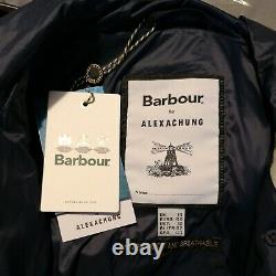 Bnwt Barbour Par Alexa Chung Phoebe Waterproof Jacket Blue Uk10 12 14 Rrp£279