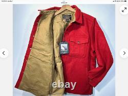 Chemise en laine Mackinaw Filson C. C. Shacket doublée Taille XL pour homme Rouge Oak