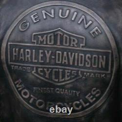 Convertible Homme Harley Davidson Moto Biker Veste En Cuir Véritable