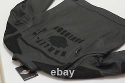 Harley Davidson Homme Challenger Waterproof Black Leather Jacket XL 2xl 97063-11vm