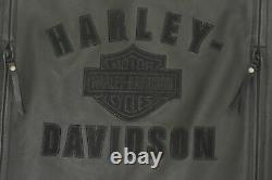 Harley Davidson Homme Challenger Waterproof Black Leather Jacket XL 2xl 97063-11vm
