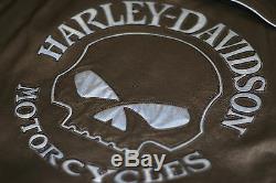 Harley Davidson Réfléchissant Willie G Skull Homme Veste En Cuir 98099-07vm 2xl