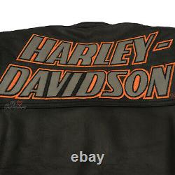 Harley Davidson Victory Lane Jacket Motorcycle Biker Real Buffalo Cracker Wlc