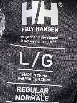 Helly Hansen Crew Shell Jacket 30263/990 Noir New Rrp £125 Taille Grand P&p Gratuit