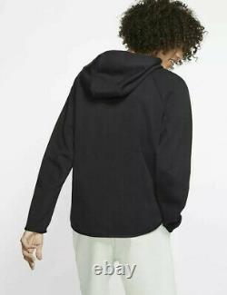 Homme Nike Tech Fleece Windrunner Fz Hoodie Jacket Top Casual Gym Ltd Ed Black XL