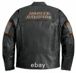 Hommes Harley Davidson Criant Eagle Moto Moto Cowhide Veste En Cuir