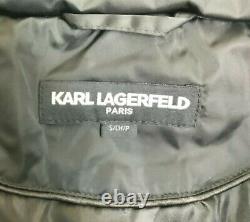 Karl Lagerfeld Veste Longue Puffer, Taille Femme S, Noir Nouveau