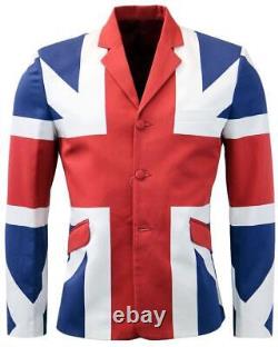 Manteau veste en coton à drapeau britannique unisexe du Royaume-Uni