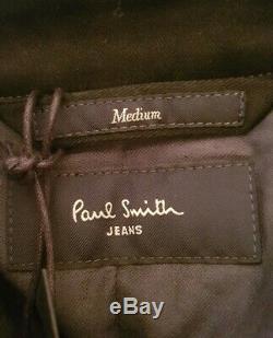 Mens Paul Smith Padded Manteau Taille M Noir (42) Rrp £ 390 Nouveau Avec Des Étiquettes