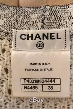New 7k $ Chanel 2018 Spring 18p 34 36 2 4 6 Chandail Coat Jacket Robe S