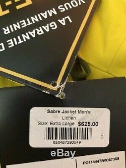 New Arc'teryx Sabre Gore-tex Recco Jacket XL Couleur Lichen Pdsf Hommes 625 $