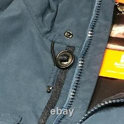 New Barbour Tech MID Weight Hooded Jacket Waterproof Breathable Blue Homme Sz M