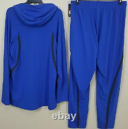 Nike Duke Basketball Hyperelite Costume Jacket + Pantalon Bleu Rare Nouveau (taille Grande)