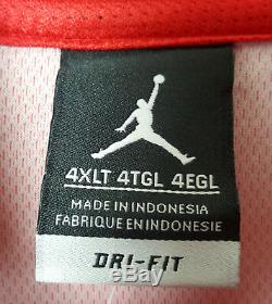 Nike Jordan Dri-fit Basketball Veste De Costume + Pantalon Rouge Blanc Nouveau (taille 4xl 4xlt)
