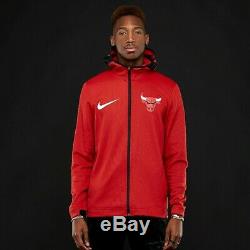 Nike Nba Chicago Bulls Therma Flex Showtime Hoodie Red Jacket Noir 940118-657