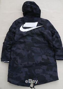 Nike Sportswear Nsw Primaloft Parka Noir Gris Obsidian Camo Chaud Hommes M