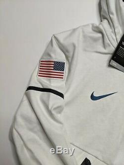 Nike Tech Fleece Windrunner Hoodie Équipe Olympics USA Taille M Moyen 909530-100