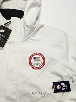 Nike Tech Fleece Windrunner Hoodie Team USA Jeux Olympiques Taille L Large 909530-100
