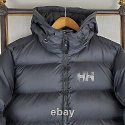 Nouveau 300 $ Helly Hansen Taille Moyen Hommes Veste Puffy Manteau D'hiver T.n.-o. Capuche Noire