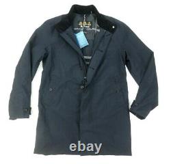 Nouveau $349 Barbour Black Waterproof/breathable Full Zip Golspie Jacket Taille S