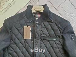 Nouveau Manteau Homme Veste Quiltée Black Diamond En Laine Sandringham Wool Burberry
