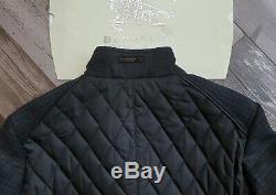 Nouveau Manteau Homme Veste Quiltée Black Diamond En Laine Sandringham Wool Burberry