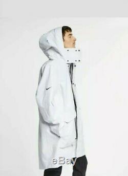 Nouveau Nike Sportswear Tech Pack Parka Blanc Tissé Jacket Sz 250 $ Grand