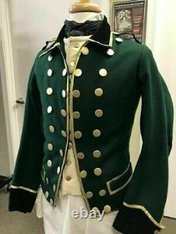 Nouveau uniforme de la Légion britannique Green Dragoon pour hommes, veste en laine faite à la main, livraison rapide.