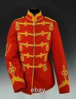 Nouveaux Uniformes Militaires de Régiment Britannique (1718-1918), Veste en Laine Rouge pour Hommes, Livraison Rapide
