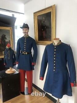 Nouvelle tunique de garde du régiment uniforme pour homme, veste bleue avec expédition accélérée.