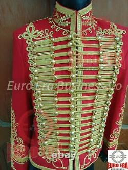 Nouvelle tunique de pelisse de hussard militaire pour officier général britannique napoléonien.