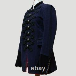 Nouvelle veste de mode pour dames bleu marine en laine 100% personnalisée et expédition rapide - Hussard militaire