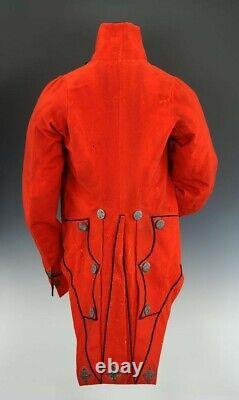 Nouvelle veste en laine rouge militaire britannique hussard avec revers noirs pour homme - Livraison rapide.
