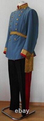 Nouvelle veste et pantalon bleu Napoléon pour le personnel, veste hussard pour hommes.