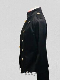 Nouvelle veste militaire pour hommes en laine noire style hussard en solde Livraison rapide