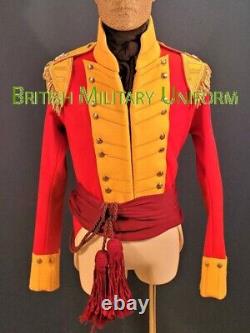 Nouvelle veste sur mesure en laine rouge pour hommes du 100e régiment de pied britannique. Livraison accélérée.