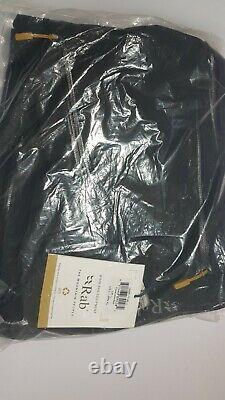 Rab Mens Firewall Waterproof Breathable Jacket Size Uk L Black Brand Nouveau C73