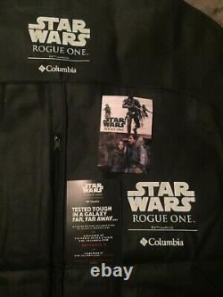 Rare! T.n.-o. Columbia Star Wars Rogue Un Capitaine Cassian Andor Rebel Parka Taille S