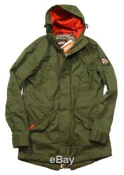 Superdry Forêt Night Hommes Green New Rookie Parka À Capuche Militaire